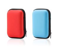 Mrltau Boîte à cartes robuste, pour jeu de cartes UNO, Cabo, Phase 10, bleu et rouge, multicolore