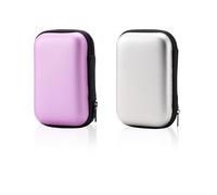 Mrltau Boîte De Cartes À Jouer 2 Pièces, Boîte Robuste pour Cartes À Jouer, Étui pour Cartes À Jouer UNO Phase 10 Cabo (Argent + Rose)