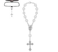 Mrltau Chapelet pour St Christophe - Porte-bonheur et Pendentif de Voiture pour Miroir - Cadeau