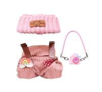 Mrltau Stylé Vêtements Poupée pour Vinyl Plush Toy Poupée pour Vinyl Plush Toy Doll, Fait Main Crochet Miniature Accessoires Set pour Vinyl Plush Toy Vêtements Accessoires, Accessoires Poupée Cad