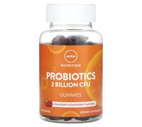 MRM Nutrition, Probiotiques Gummies, Fraise et Framboise, 2 Milliards, 60 Gummies (1 Milliard d'UFC par Gummy)