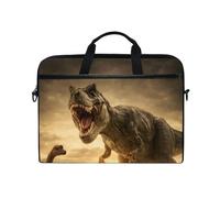 MRMIAN Tyrannosaurus Dinosaure T-Rex Sacoche pour ordinateur portable portable avec poche à sangle pour MacBook Air/Pro Surface Dell ASUS HP Lenovo 15-15.4"