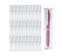 MRNHA 25 PièCes éTui à Crayons en Acrylique Transparent, BoîTe-Cadeau Stylo RéUtilisable Vide Stylo en Plastique Conteneur de Stockage Crayon Emballage BoîTe Ensemble