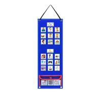 MRNHA Calendrier de Routine Quotidienne pour Enfants avec Emploi Du Temps Visuel en Pochette en Feutrine - Outil D'Apprentissage Comportemental pour L'Autisme à L'École