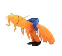 MRNHA DéGuisement de Cosplay Gonflable de Crevettes Amusantes ActivitéS Spectacle de ScèNe Costume D'Activité Costume de Cosplay d'halloween
