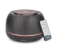 MRNHA Diffuseur D'Huiles Essentielles D'ArôMes de 300 ML, Diffuseur de Brume FraîChe de 8 Heures avec TéLéCommande, USB-C, Humidificateur 7 Couleurs pour A