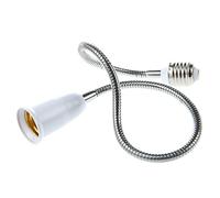 MRNHA E27 Lampe Ampoule rallonge Flexible Adaptateur convertisseur (blanc, 60cm)