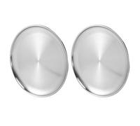 MRNHA Ensemble de 2 Plateaux à Pizza de 10 Pouces, Plateaux de Cuisson Ronds à Pizza en Acier Inoxydable, Plat de Cuisson à LéGumes pour la Cuisson au Four,