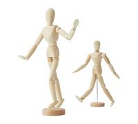 MRNHA Lot de 2, 8 Pouces et 12 Pouces, Mannequin de Marionnette en Bois pour Homme, Support Décoratif pour Croquis et Dessin