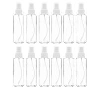 MRNHA Paquet de 12 Flacons de PulvéRisation Transparents une Brume Fine 120 Ml (4 Oz) avec Capuchon de PulvéRisation de Pompe, pour le Voyage, Huiles Essentielles, Parfums