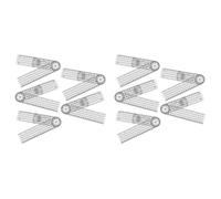 MRNHA Protractor Lot de 10 Rapporteurs D'Angle RèGle VertéBrale RèGle OrthopéDique GoniomèTre PhysiothéRapie VéLo Rapporteur
