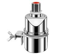 MRNHA Vanne de ContrôLe Automatique Du Niveau D' 1/2 Pouce en Acier Inoxydable à Boisseau SphéRique pour RéServoir de Piscine Droite avec Clip