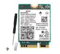 MRNHA WiFi 7 BE200 BE200NGW Carte WiFi BT 5.4 802.11AX Tri-Band M.2 NGFF Adaptateur Réseau sans pour Accessoires de Remplacement Win10/11