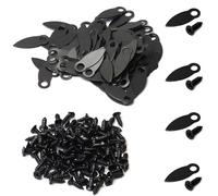 MroMax Lot de 100 boutons tournants en métal pour cadre photo - 1,7 cm - En forme de goutte - Avec vis de fixation pour cadre photo - Pour accrocher des photos, des dessins et des affiches de type 4