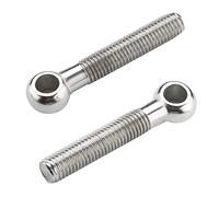 MroMax Lot de 2 boulons à œil M14 x 80 mm en acier inoxydable 304