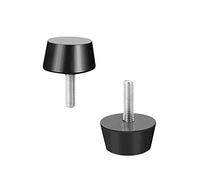 MroMax Lot de 2 isolateurs de vibrations, amortisseurs avec goujons filetés M8 x 30 mm