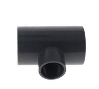 MroMax Lot de 2 raccords en T pour tuyau en PVC - 40 mm x 25 mm - Pour usage domestique ou industriel - Gris