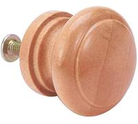 MroMax Lot de 25 boutons ronds en bois 28 x 23 mm