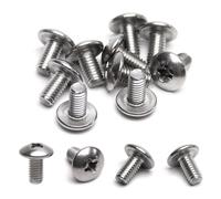 MroMax Lot de 30 vis M4 x 5 mm cruciformes cruciformes à tête ronde en acier inoxydable 304