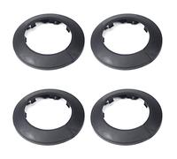 MroMax Lot de 4 cache-tuyaux en plastique PP pour décoration de tuyau d'eau de 6 cm de diamètre extérieur - Noir - 63 mm