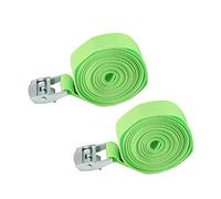 MroMax Lot de 4 sangles d'arrimage de 2,5 cm x 3,4 m avec boucle de verrouillage à came pour charge jusqu'à 150 kg Vert