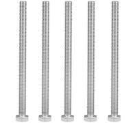 MroMax Lot de 5 boulons hexagonaux M6 - 1 x 90 mm UNC à tête hexagonale en acier inoxydable 304 entièrement filetés