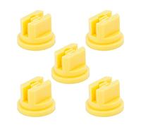 MroMax Lot de 5 buses plates en plastique à 110 degrés avec ouverture de 0,2 mm pour pulvérisateur à dos, pulvérisateur de jardin, équipement de pulvérisation agricole (jaune)