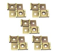 MroMax Lot de 5 charnières pliables à double effet cuivre 47 mm x 45 mm x 4 mm