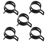 MroMax Lot de 5 Colliers de Serrage Métalliques en Acier au Manganèse pour Tuyau de Carburant en Silicone Noir 2,7 cm