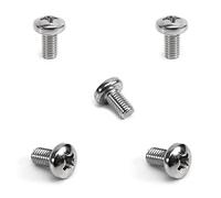 MroMax Lot de 5 vis cruciformes M8 x 14 mm en acier inoxydable 304 Gris argenté