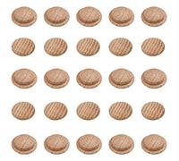 MroMax Lot de 50 bouchons ronds en bois de chêne dur de 15 mm de diamètre pour trous de vis, travaux manuels, décoration de meubles, travail du bois
