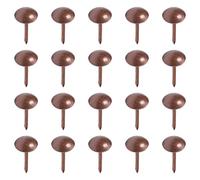 MroMax Lot de 50 punaises rondes en métal de 0,9 cm de diamètre pour décoration de meubles, chaises, tableau de liège, canapé, têtes de lit - Rouge cuivré