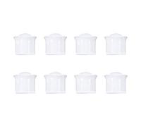 MroMax Lot de 8 embouts de tringle à rideaux vintage en plastique pour tringle de 28 mm de diamètre Blanc