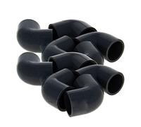 MroMax Sourcingmap Lot de 10 raccords coudés en PVC Gris 20 mm