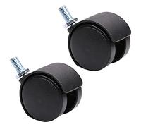 MroMax Sourcingmap Lot de 4 roulettes pivotantes en nylon 360 degrés M8 x 13 mm