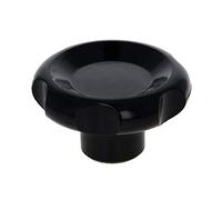 MroMax Sourcingmap Poignée ronde avec insert en métal Filetage femelle Noir M10