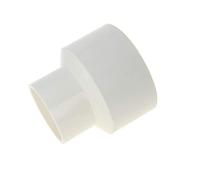 MroMax Sourcingmap Raccord réducteur en PVC 75 mm x 50 mm Blanc
