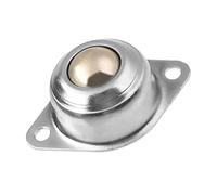 MroMax Unité de roulement à billes 1,5 cm Charge 10 kg Roulement à bride en acier pour transmission, 1 pièce