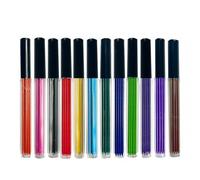 MROOFUL Lot de 96 mines de crayon de 12 couleurs de 2,0 mm, fournitures de croquis d'art remplies de mine, mines de crayon rouge, bleu, jaune, vert, rose, mine automatique