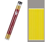 MROOFUL - Recharges de mine pour crayon mécanique 2,0 mm, mine 2B, mine de graphite pour crayon mécanique coloré de 2 mm pour dessin technique et tracé - 36 mines (jaune)