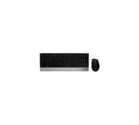 MROS105 - Ensemble clavier et souris - sans fil - 2.4 GHz - QWERTZ - argent noir