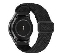 MroTech Bracelet 22mm Compatible avec Samsung Gear S3 Frontier/Galaxy Watch 3 45mm/Galaxy 46mm Bracelet de Remplacement pour Huawei GT/GT 2 46 mm/GT 2e/GT2 Pro/3/3 Pro Nylon Élastique-Tissu Noir