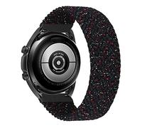 MroTech Bracelet Elastiques Tressée Compatible avec Samsung Galaxy Watch 4/4 Classic/Galaxy Watch 5/5 Pro/Galaxy Watch Active/Active2 Bracelet Bip/GTS/GTR 42mm Bande 20mm Solo Loop-étoile Noire/S