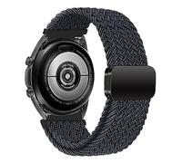 MroTech Compatible avec Samsung Galaxy Watch 5/4 40mm 44mm/5 Pro 45mm/4 Classic 42mm 46mm/Active Bracelet Femme Homme 20mm Bande Nylon Magnétique Compatible avec Amazfit GTS/Bip/GTR 42 mm,Gris Noir