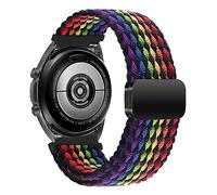 MroTech Compatible avec Samsung Galaxy Watch 5/4 40mm 44mm/ 5 Pro 45mm/ 4 Classic 42mm 46mm/Active2 Bracelet Femme Homme 20mm Bande Nylon Magnétique Compatible avec Amazfit GTS/Bip/GTR 42 mm,Rainbow