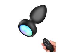 Mrow - vibro anal lumineux avec radio (noir)