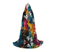 MROWYC Cape de cosplay - Impression couleur M - Convient pour les fêtes de vacances, les spectacles, les conventions d'anime
