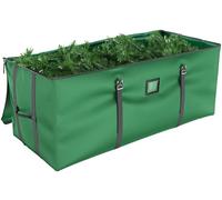 Mrrihand Sac de rangement pour sapin de Noël artificiel, 2,7 m, anti-déchirure, en tissu Oxford 600D avec poignées, boîte de rangement pour sapin de Noël (vert, 2,7 m)