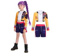 MRRTIME Costume Demon pour enfants filles Hunters - Cosplay Pop Singers Stage Role Play - Costumes d'Halloween (RUMI-D, 150)
