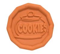 Mrs. Anderson's Baking Boîte à sucre brun, motif biscuit, terre cuite naturelle, garde le sucre brun plus doux